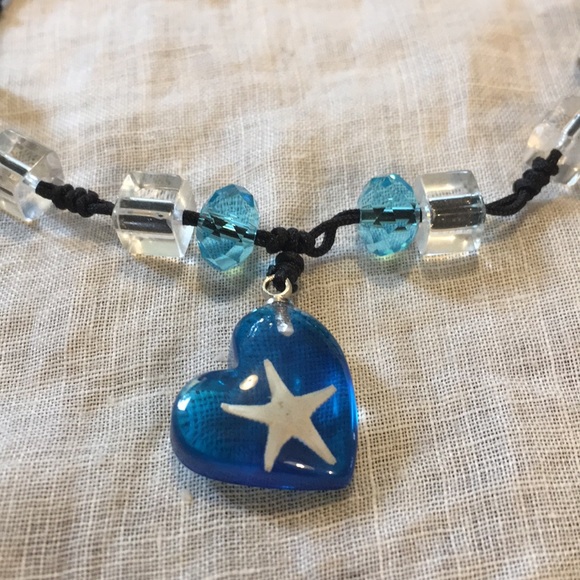 Blue Star Beaded Adjustable Bracelet - Picture 4 of 6